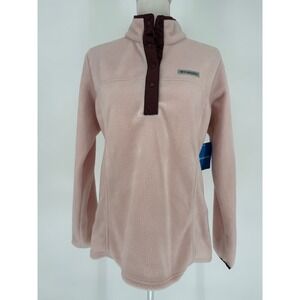 Columbia Benton Springs 1/2 Snap Pullover Fleece Women's Size M Pink